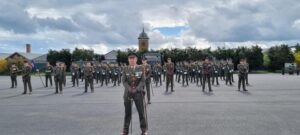 The Business Centre - OC 27 INF BN, Lt Col. Colclough Leading the Commemoration Parade